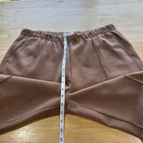 Everlane The Dream Knit Pant Sz XL Golden Brown Pocket Tapered Ankle Length EUC - Picture 9 of 16